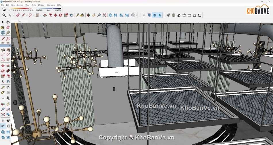 sân khấu nhà hàng tiệc cưới,sân khấu nhà hàng,file sketchup sân khấu sự kiện