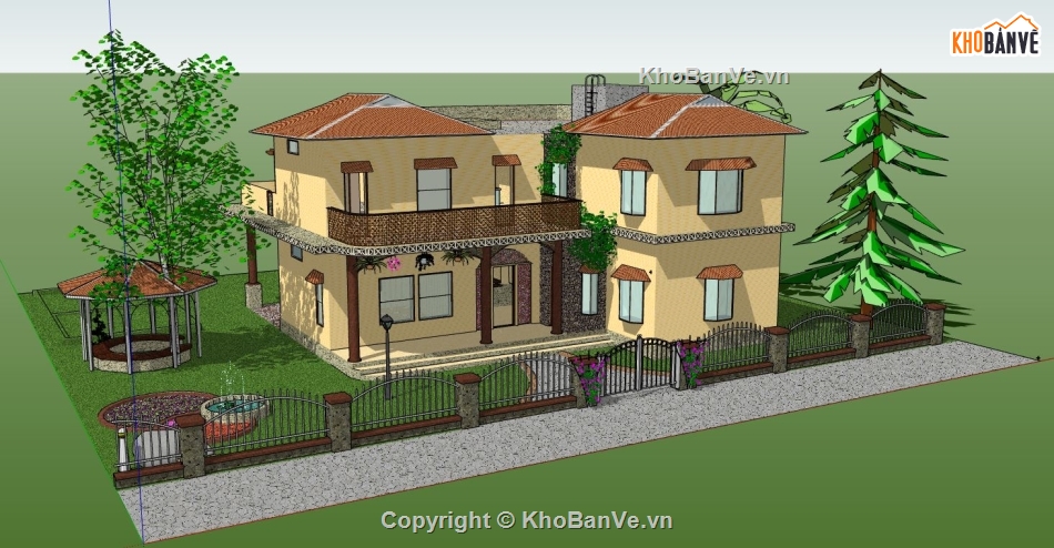 biệt thự đẹp 2,biệt thự 2 tầng,biệt thự đẹp 2 tầng