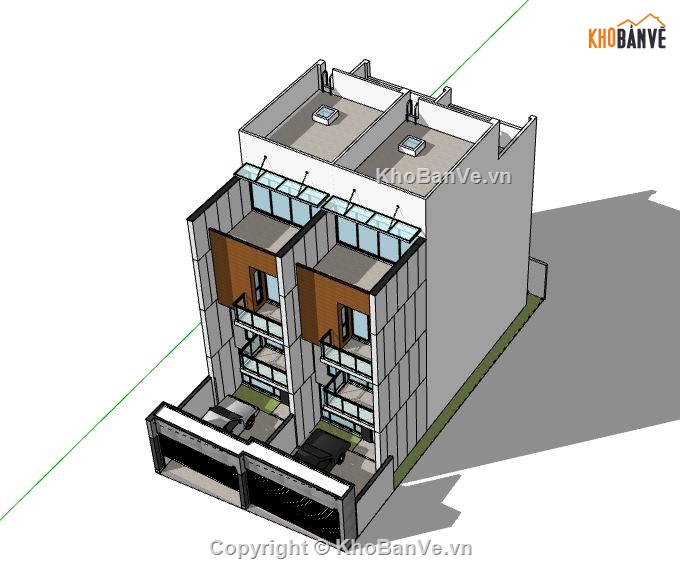 Biệt thự 3 tầng,model su biệt thự 3 tầng,file su biệt thự 3 tầng