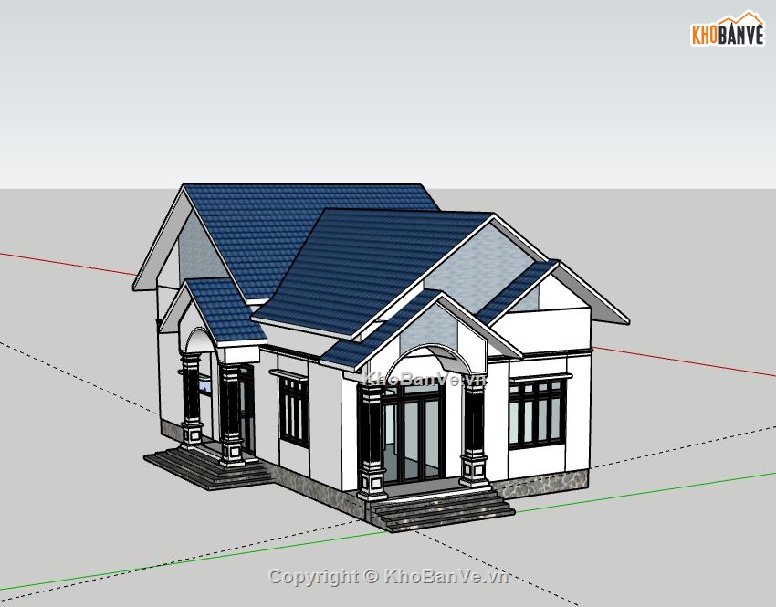 biệt thự 1 tầng,biệt thự đẹp,model su biệt thự 1 tầng