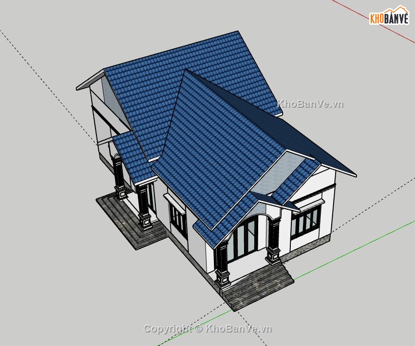 biệt thự 1 tầng,biệt thự đẹp,model su biệt thự 1 tầng