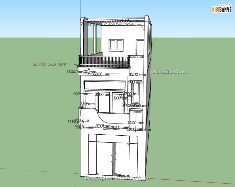 Nhà phố 3 tầng,model su nhà phố 3 tầng,file sketchup nhà phố 3 tầng,nhà phố 3 tầng file su,sketchup nhà phố 3 tầng