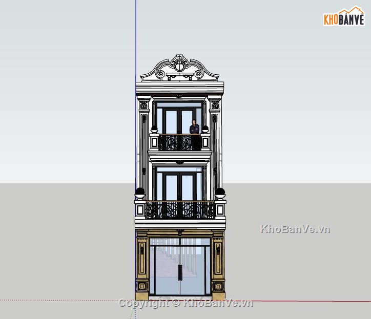 Nhà phố 3 tầng,model su nhà phố 3 tầng,file su nhà phố 3 tầng