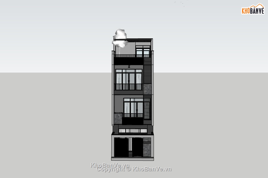 nhà phố 3 tầng,nhà phố 3 tầng sketchup,su nhà phố,su nhà phố 3 tầng,sketchup nhà phố 3 tầng