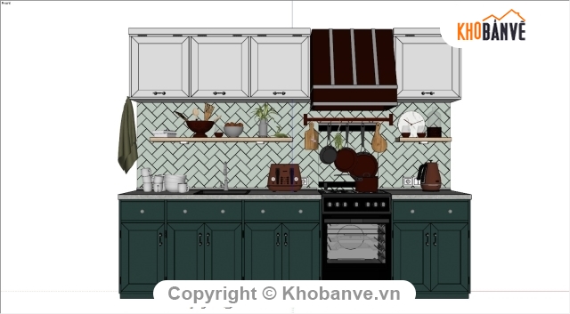 Sketchup tủ bếp,Sketchup bếp,Model Sketchup Tủ bếp,Sketchup nhà bếp,nhà bếp,Sketchup Tủ bếp Scandinavian