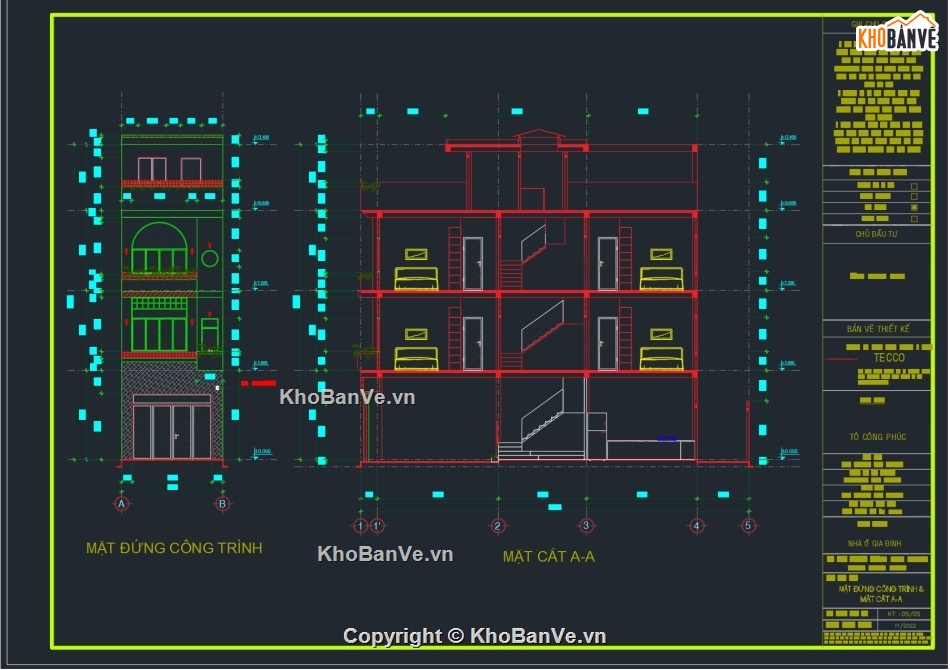 Nhà 4 tầng 4.3x16.5m,Bản vẽ nhà phố 4.3x16.5 m 4 tầng,Thiết kế nhà phố 4.3x16.m 4 tầng tiết kiệm chi phí,Mẫu nhà phố 4.3x16.5m 4 tầng đẹp