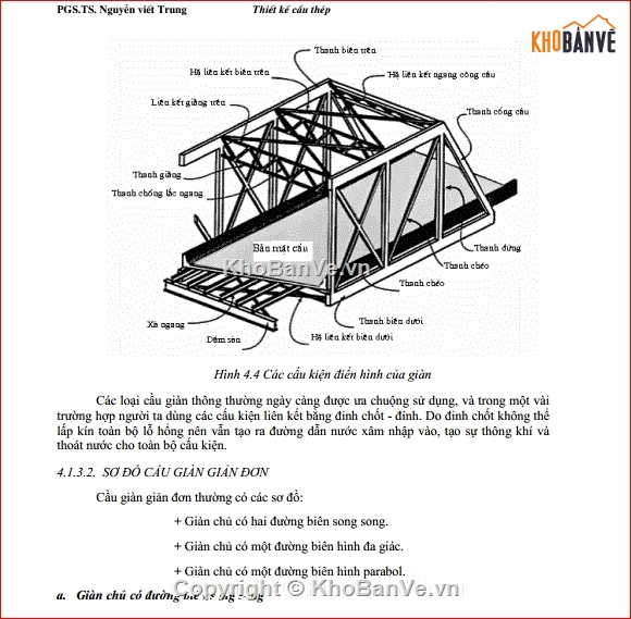 bản vẽ thiết kế,Cầu giàn thép,bản vẽ cầu giàn thép,thiết kế cầu giàn thép,cầu giàn thép File PDF