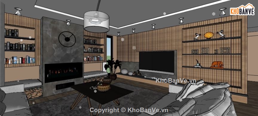 file su phòng khách,Phòng khách file su,model su phòng khách,phòng khách model su,sketchup phòng khách