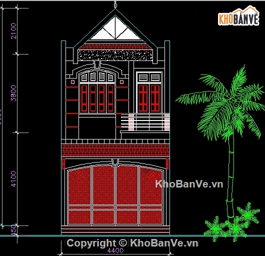 Bản vẽ nhà phố,nhà phố 2 tầng,nhà 2 tầng 5x17.2m,thiết kế nhà ở 2 tầng,file cad nhà ở 2 tầng