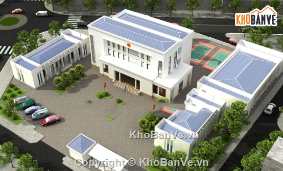 ủy ban nhân dân dị trạch,file cad ủy ban nhân dân,UBND file cad