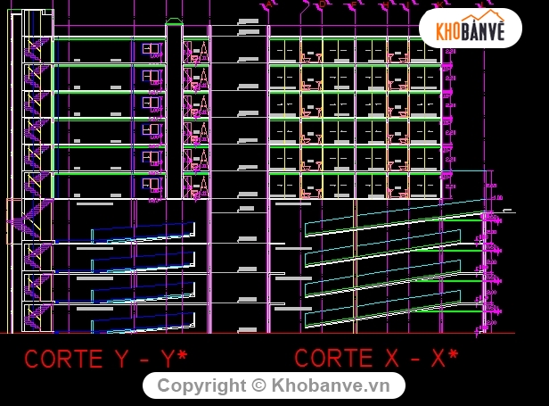 File Auto cad,10 Level Builing,kế hoạch cơ cấu