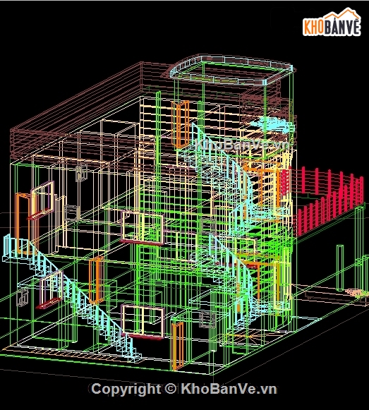 Bản vẽ autocad,Bản vẽ Biệt thự 3D,biệt thự nước ngoài,mẫu biệt thự nước ngoài