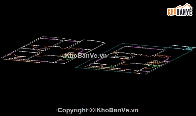 Bản vẽ autocad,Bản vẽ Biệt thự 3D,biệt thự nước ngoài,mẫu biệt thự nước ngoài