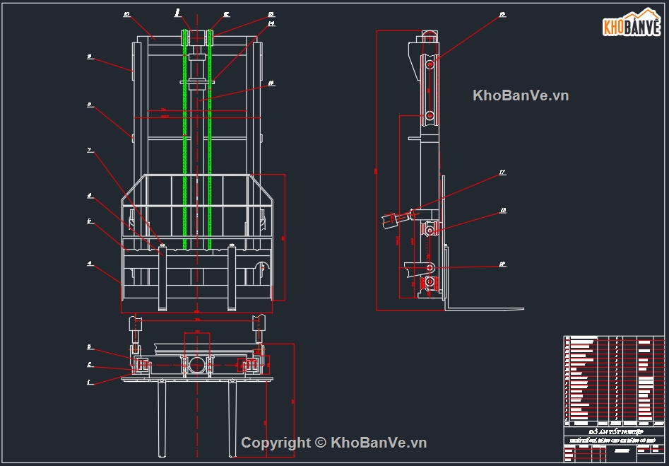 Thiết kế xe nâng,Thiết kế Autocad xe nâng,Thiết kế 2D xe nâng hàng,Thiết kế,xe nâng,Thiết kế xe nâng hạ