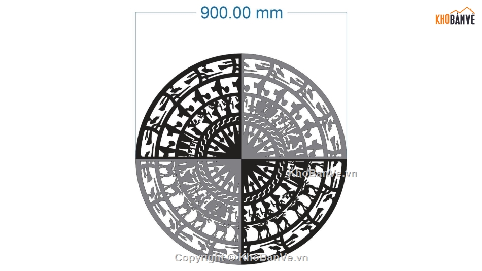 trống đồng đẹp,file cnc trống đồng đẹp,Mẫu cổng trống đồng cnc,file cnc trống đồng cnc