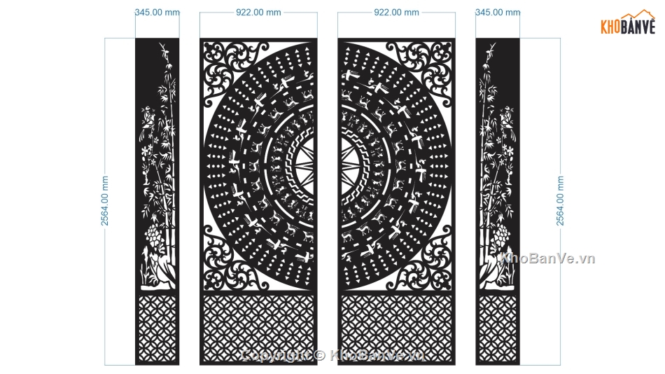 autocad cnc cổng trống đồng,mẫu cnc cổng trống đồng,file cnc cổng trống đồng,cắt cnc cổng trống đồng
