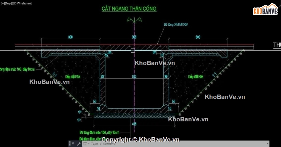 Bản vẽ cống hộp,Bản vẽ cống hộp + khối lượng,Bản vẽ cống + khối lượng