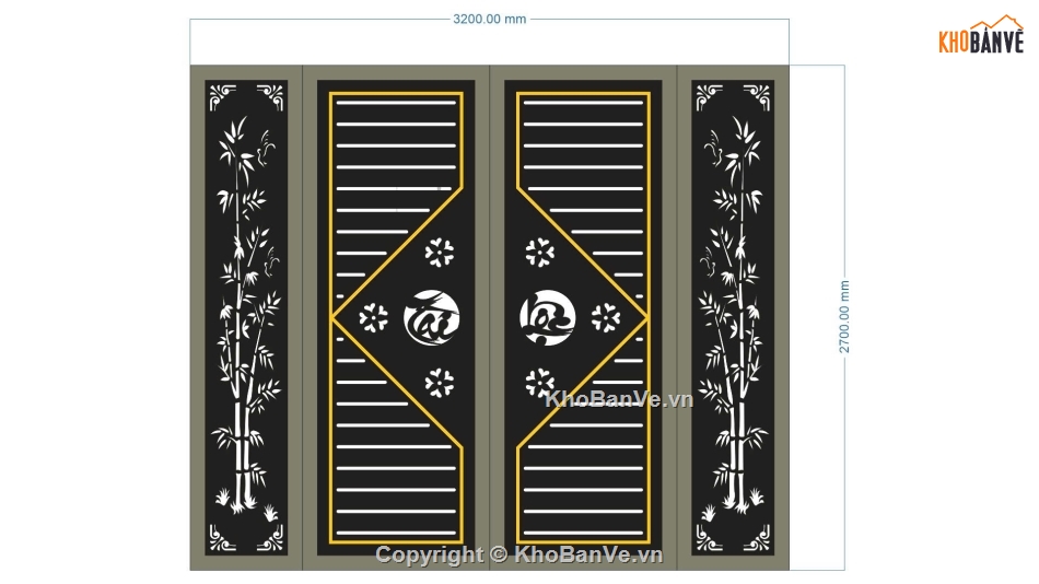 cổng trúc tài lộc cnc,file cnc cổng trúc tài lộc,mẫu cnc cổng trúc tài lộc