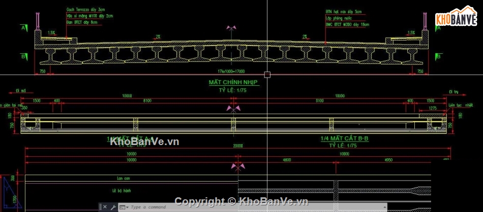 dầm chữ t,bản vẽ dầm chữ t,Bản vẽ dầm T