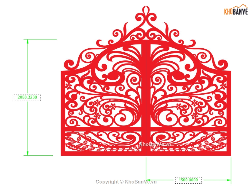 autocad cnc cổng 2 cánh,mẫu cổng 2 cánh,file cnc cổng 2 cánh,cổng cnc 2 cánh