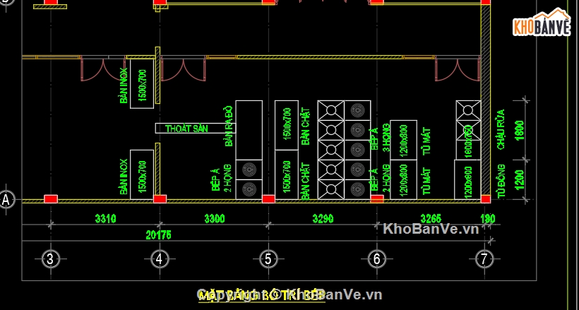 thiết kế hệ thống bếp gas công nghiệp,File autocad thiết kế hệ thống gas bình,thiết kế bếp ăn cho nhà hàng