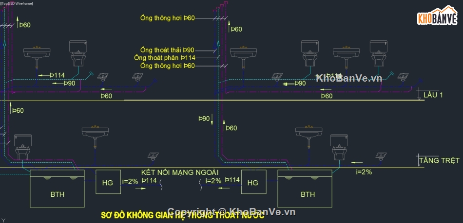 cấp thoát nước,mep,bản vẽ cấp,bản vẽ nước,cad cấp nước,sơ đồ cấp thoát