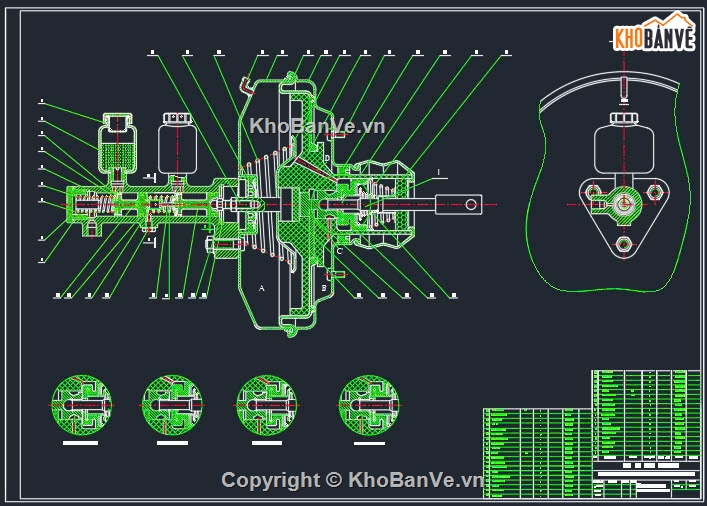 hệ thống phanh,Autocad hệ thống phanh xe,hệ thống phanh xe con,Thiết kế hệ thống phanh xe con 5 chỗ,hệ thống xe,Hệ thống phanh Honda Civic