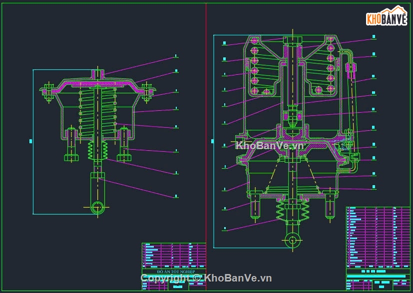 hệ thống phanh khí nén,Autocad hệ thống phanh khí nén,Thiết kế,hệ thống phanh,Thiết kế ô tô,hệ thống phanh ABS khí nén