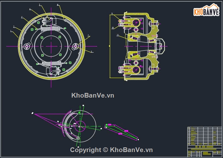 hệ thống phanh,hệ thống phanh xe,hệ thống phanh xe tải Hino,hệ thống phanh xe con,Autocad hệ thống phanh xe,Thiết kế