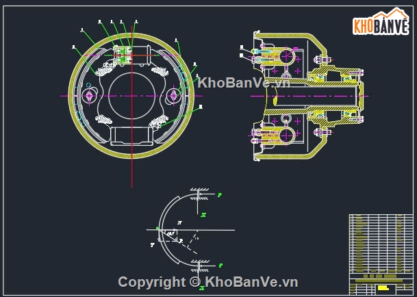 hệ thống phanh,hệ thống phanh xe,hệ thống phanh xe tải Hino,hệ thống phanh xe con,Autocad hệ thống phanh xe,Thiết kế