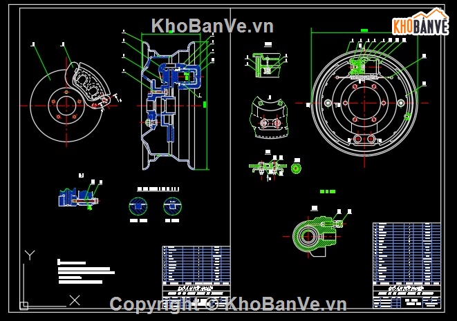 File cad  hệ thống phanh xe,hệ thống phanh Toyota Hiace,hệ thống phanh xe ô tô