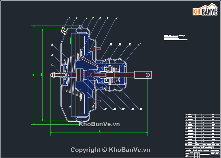 hệ thống phanh,hệ thống phanh xe,Autocad hệ thống phanh xe,Thiết kế,Thiết kế hệ thống phanh toyota,hệ thống phanh xe minibus