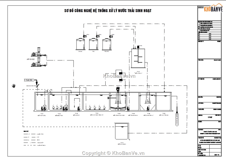 xử lý nước thải sinh hoạt,xử lý nước thải,nhà xưởng cho thuê,bản vẽ thiết kế trạm xử lý nước thải sinh hoạt,xử lý nước thải đô thị