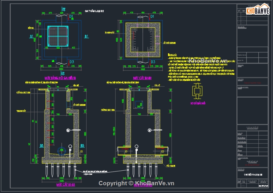 hố ga thoát nước,Thiết kế thoát nước,bản vẽ kết cấu hố ga thoát nước thải,hố ga thoát nước thải khu đô thị,hố ga 80x800