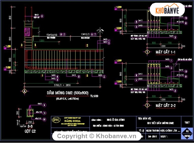 Nhà phố 11.7x5.7m,kết cấu nhà phố,kết cấu nhà 5.7x11.7m,bản vẽ kết cấu móng nhà