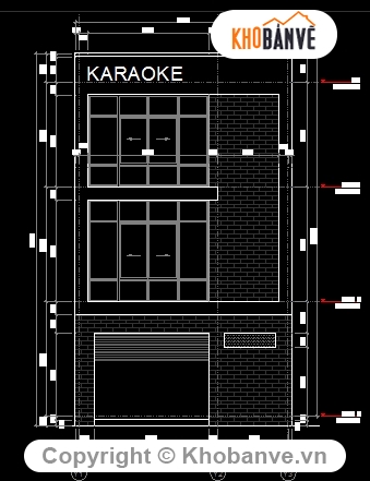 bản vẽ kiến trúc,bản vẽ phòng karaoke,thiết kế phòng karaoke