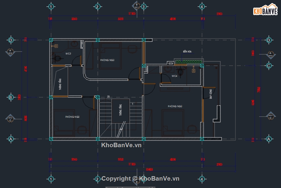 nhà 4 tầng,nhà phố 4 tầng,kiến trúc nhà 4 tầng