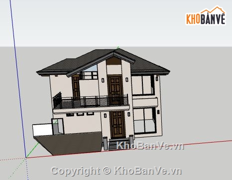 Biệt thự 2 tầng,model su biệt thự 2 tầng,file su biệt thự 2 tầng