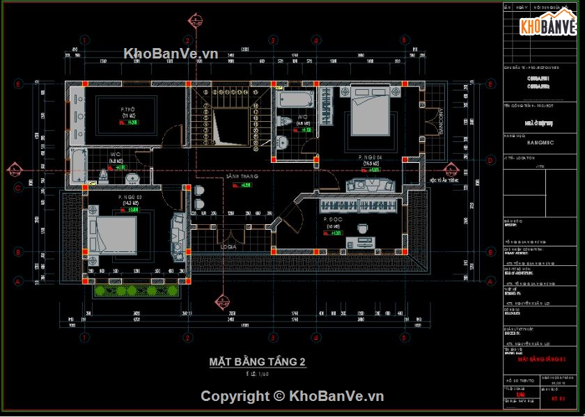Biệt thự 2 tầng,file cad biệt thự 2 tầng,mẫu biệt thự 2 tầng