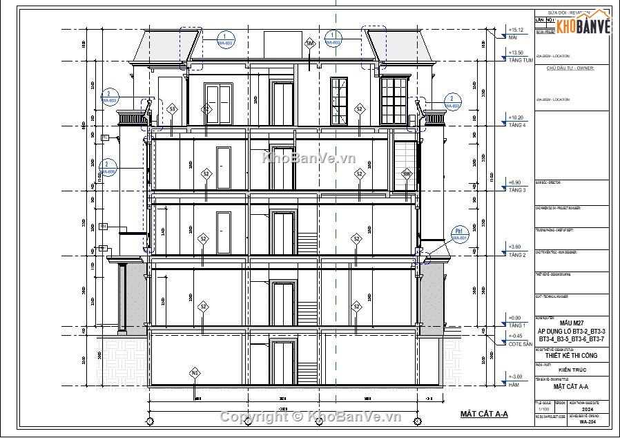 Biệt thự,Biệt thự cổ điển,Biệt thự Tân cổ Pháp,công trình revit