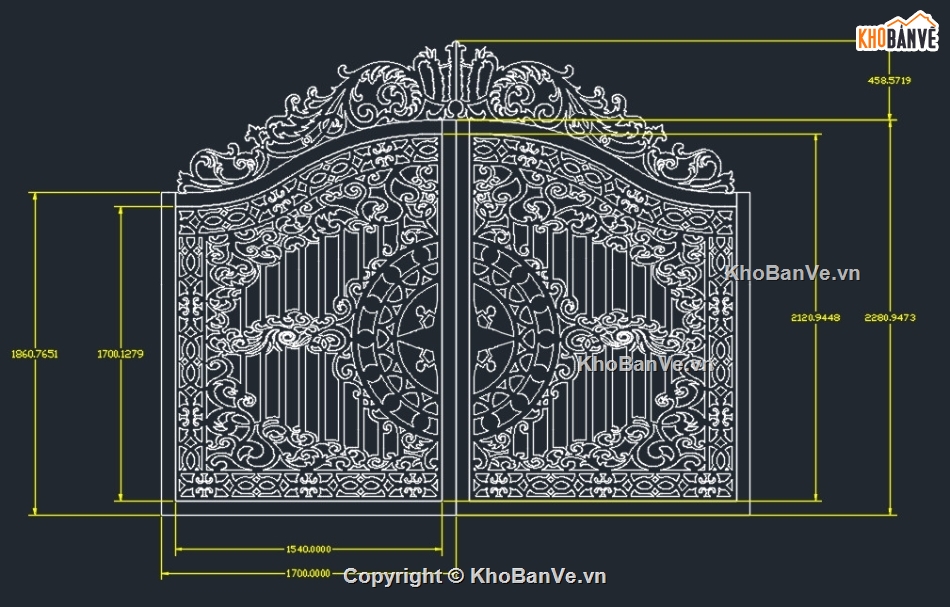 cổng cnc 2 cánh mới nhất,file cad cnc cổng 2 cánh,mẫu cổng 2 cánh cnc,cad cổng 2 cánh,cổng cắt cnc 2 cánh
