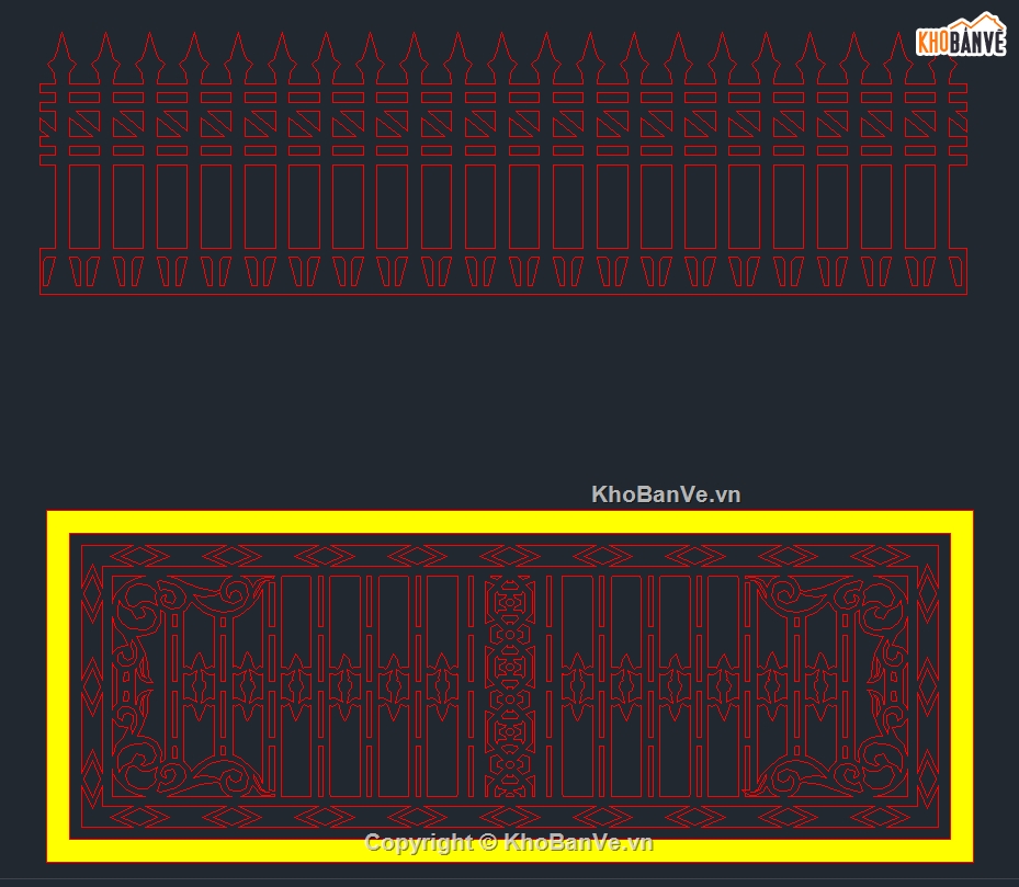 cad hàng rào,hàng rào cnc,mẫu hàng rào cnc đẹp,thiết kế cnc hoa văn