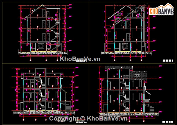 biệt thự,thiết kế biệt thự,bản vẽ biệt thự