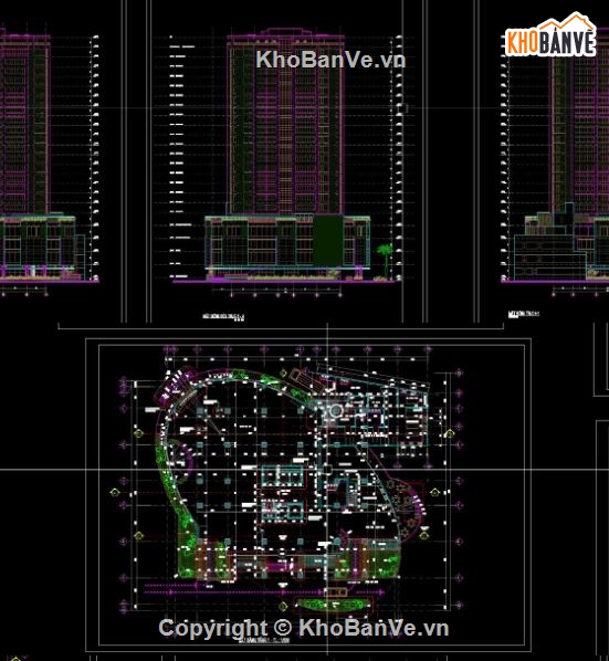 chung cư 22 tầng,file cad chung cư,chung cư file autocad,cad chung cư
