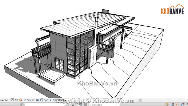 Nhà 2 tầng,revit artchitecture 2017,bản vẽ revit nhà 2 tầng,thiết kế nhà 2 tầng revit,mẫu revit nhà 2 tầng