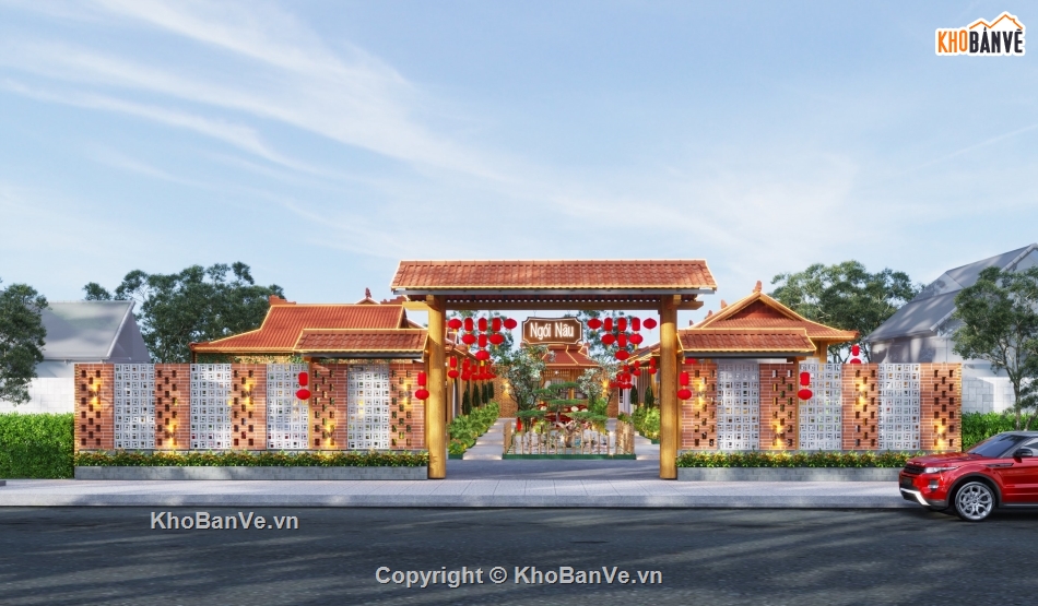cad nhà hàng,thiết kế nhà hàng,nhà hàng file su,sketchup nhà hàn,file cad nhà hàng