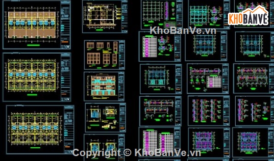 nhà 4 tầng,file cad nhà 4 tầng,nhà phố 4 tầng