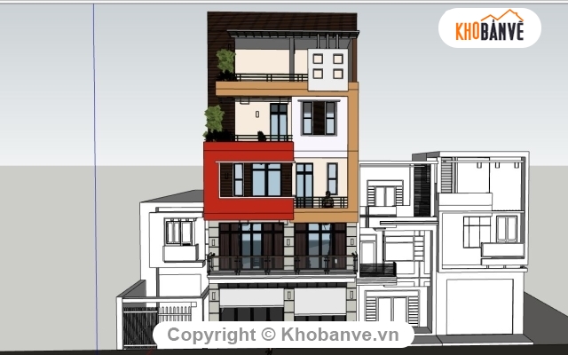 Bản vẽ nhà phố 6 tầng,Nhà phố 6 Tầng 7.78x12.28m,Full bản vẽ nhà phố,mẫu nhà phố 6 tầng