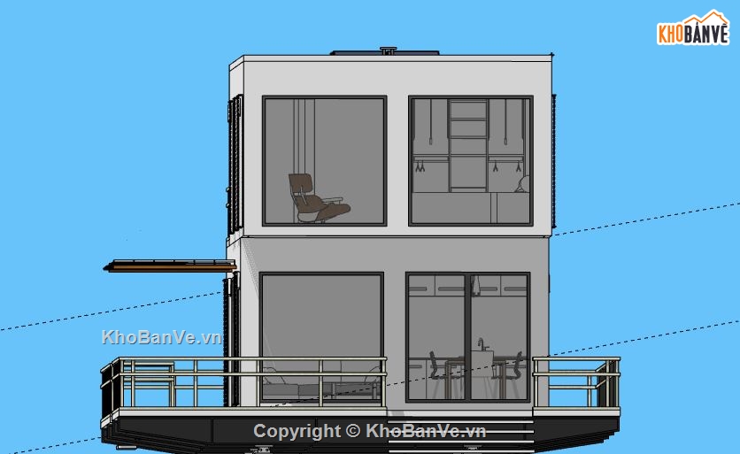 Nhà phố 2 tầng,model su nhà phố 2 tầng,file su nhà phố 2 tầng,sketchup nhà phố 2 tầng,nhà phố 2 tầng file sketchup
