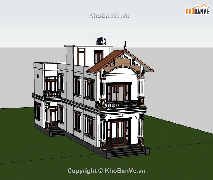Nhà phố 2 tầng,model su nhà phố 2 tầng,file su nhà phố 2 tầng